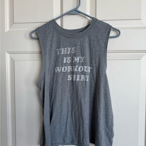 Old Navy Gray Muscle Tee